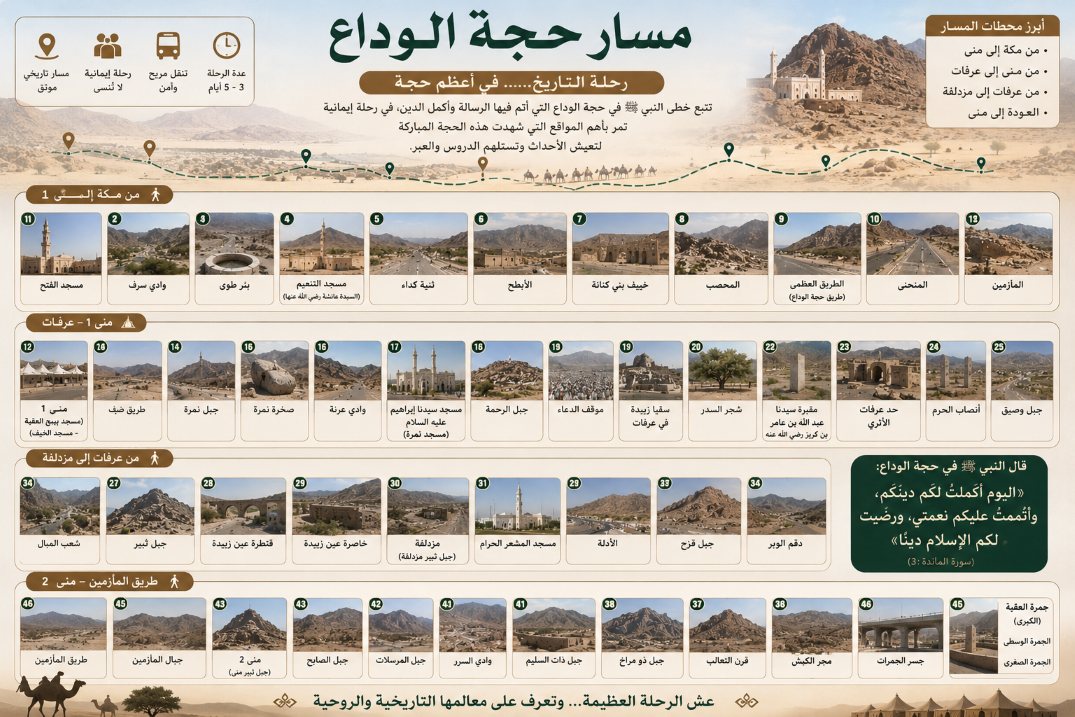 مسار حجة الوداع